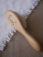 brosse cheveux poils doux personnalisé dos